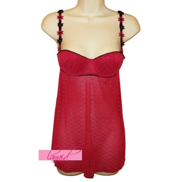 Rampage Other - Rampage Open Back Cut-Out Teddy Polka Dot Backless
